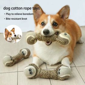 Pet Dog Toys For Large Small Dogs Toy Interactive Cotton Rope Mini Dog Toys Ball For Dogs Accessories Toothbrush Chew Premium Cotton-Poly Tug Toy