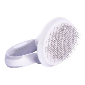 Pet Life 'Gyrater' Travel Self-Cleaning Swivel Grooming Slicker Pet Brush