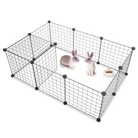 Pet Playpen, Small Animal Cage Indoor Portable Metal Wire Yard Fence for Small Animals, Guinea Pigs, Rabbits Kennel Crate Fence Tent YF