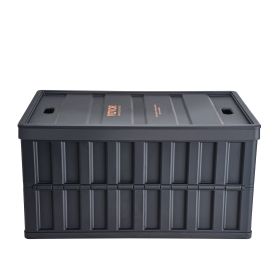 VEVOR Collapsible Storage Bins with Lids, 65L 3 Packs, Folding Plastic Stackable Utility Crates with Handles, Large Heavy Duty Containers for Clo