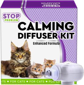 Cat Calming Diffuser & Pet Anti Anxiety Products   Feline Calm Pheromones Plug in & Cats Stress Relief Comfort Help with Aggression New Zone Pee