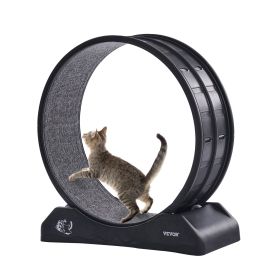 VEVOR Cat Exercise Wheel 31.5 in Large Indoor Cat Running Wheel Treadmill Black