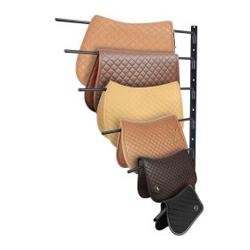 VEVOR Wall Mounted Saddle Rack Six Tiers English & Western Horse Saddle Stand