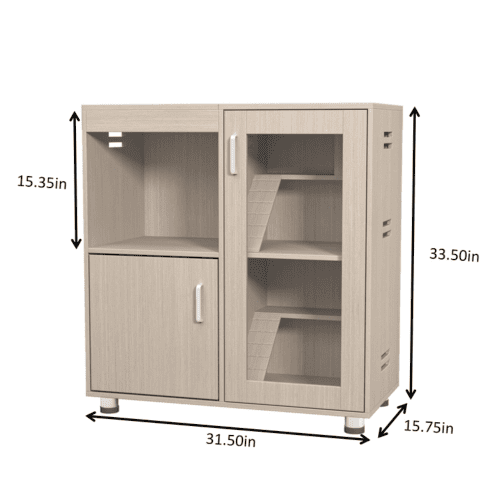 Guinea Pig Cage, 4 Tiers Hamster Cage Wooden With Lockers Guinea Pig Cage, 4 Tiers Hamster Cage Wooden With Lockers