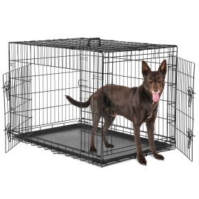 A Dog Cage With Two Doors (Option: 36double door)