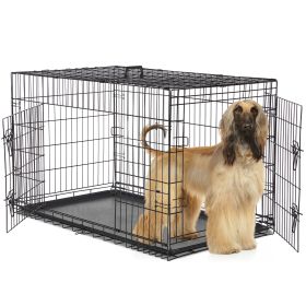 A Dog Cage With Two Doors (Option: 48double door)