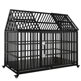 Large Dog Cages (Color: Black)