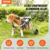 VEVOR 2 Wheels Dog Wheelchair for Back Legs, Pet Wheelchair Lightweight & Adjustable Assisting in Healing, Dog Cart/Wheelchair for Injured, Disab