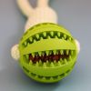 Dog Toys Treat Balls Interactive Hemp Rope Rubber Leaking Balls For Small Dogs Chewing Bite Resistant Toys Pet Tooth Cleaning Bite Resistant Toy