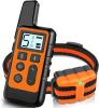 Dog Training Collar; Waterproof Shock Collars for Dog with Remote Range 1640 ft; 3 Training Modes; Beep; Vibration and Shock; Rechargeable Electr