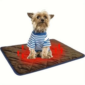 Dog Cat Bed, Cat Dog Non-Slip Mat (Color: Brown, size: XL)