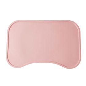 Dog Food Mat For Floors Waterproof,Thicker Cat Food Mat Non-Slip,Dog Bowl Mats For Food And Water,Pet Feeding Mat Silicone (Color: Pink)