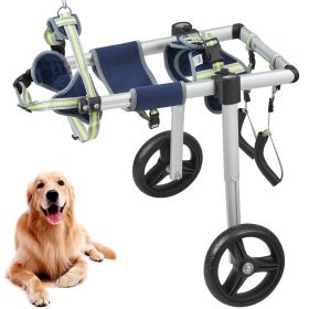 VEVOR 2 Wheels Dog Wheelchair for Back Legs, Pet Wheelchair Lightweight & Adjustable Assisting in Healing, Dog Cart/Wheelchair for Injured, Disab (size: Medium Size (M))