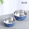 Dog Bowl Cat Bowl For Food And Water, Stainless Steel Pet Feeding Bowl, Durable Non-Skid Insulated Heavy Duty With Rubber Bottom For Medium Large