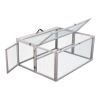 Folding Rabbit Hutch with Roosting Bar;  Wood Collapsible Guinea Chick Run;  Outdoor Bunny Cage;  Portable XH