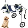 VEVOR 2 Wheels Dog Wheelchair for Back Legs, Pet Wheelchair Lightweight & Adjustable Assisting in Healing, Dog Cart/Wheelchair for Injured, Disab