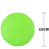 Pet UFO Toys New Small Medium Large Dog Flying Discs Trainning Interactive Toy Puppy Rubber Fetch Flying Disc 15CM