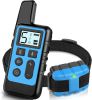 Dog Training Collar; Waterproof Shock Collars for Dog with Remote Range 1640 ft; 3 Training Modes; Beep; Vibration and Shock; Rechargeable Electr