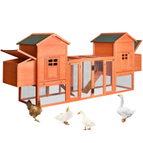 124 Inch Large Hen Cage Rabbit House With Ventilation Door (Option: Solid wood)